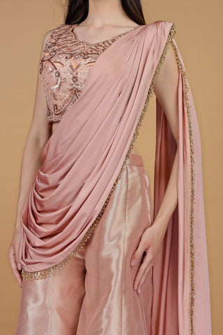 Women Regular Aari Work Top with Sharara & With Dupatta
