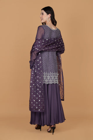 Women Ethnic Motifs Embroidered Regular Kurti with Sharara & With Dupatta