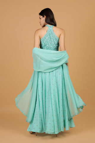 Embroidered Beads and Stones Lehenga Choli With Dupatta
