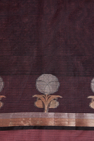 BLACK  PREMIUM KOTA DORIA SILK SAREE AND BLOUSE PIECE