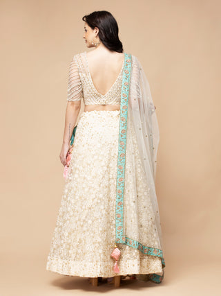 IVORY PEARL LEHENGA SET