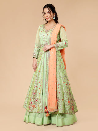 LIGHT SEA GREEN ANARKALI SET